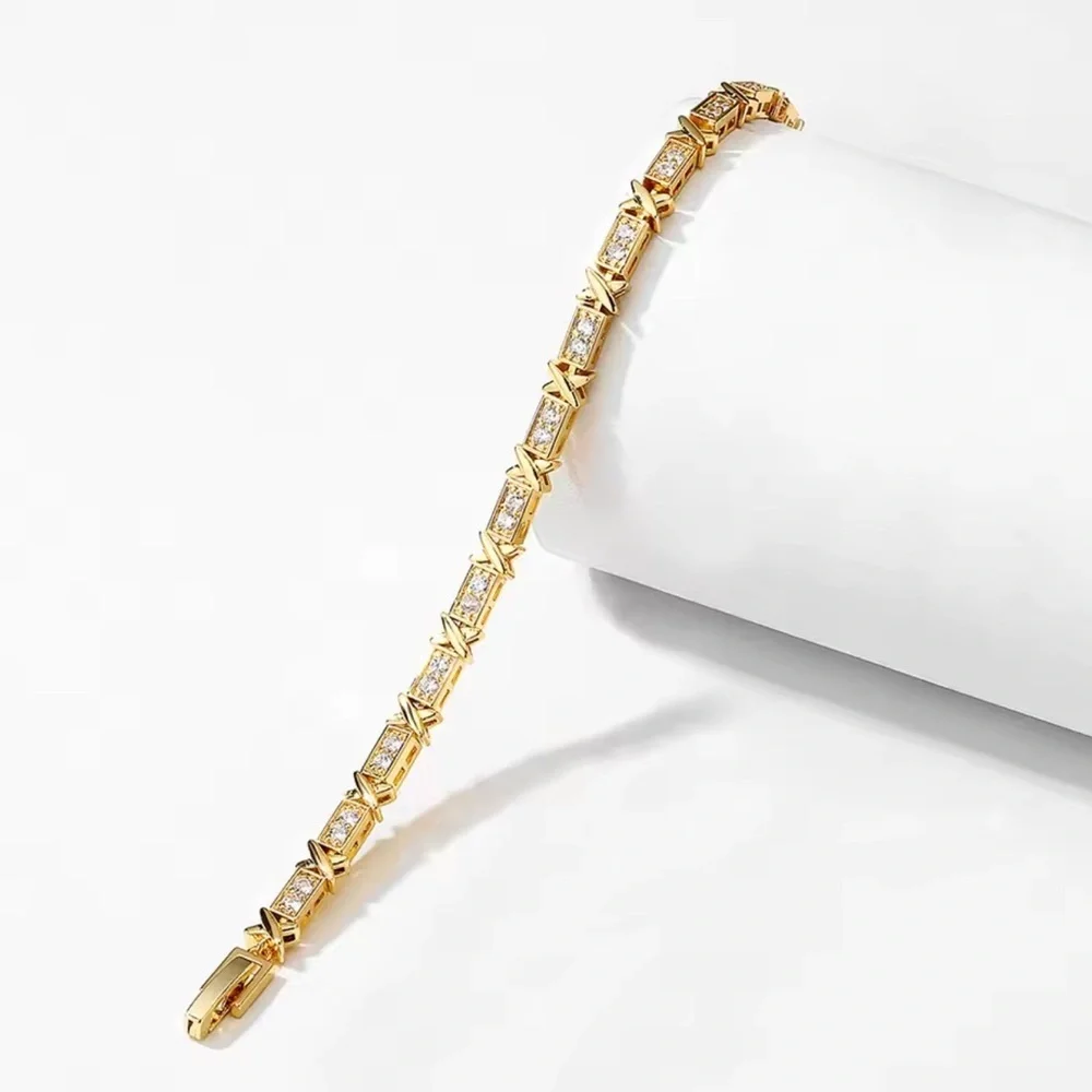 🔥 NEW | 18K Gold Plated Bracelet with with Cubic Zirconia 💎 - Picture 3 of 5